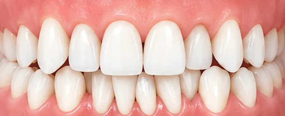 Illustration : des dents qui se chevauchent
