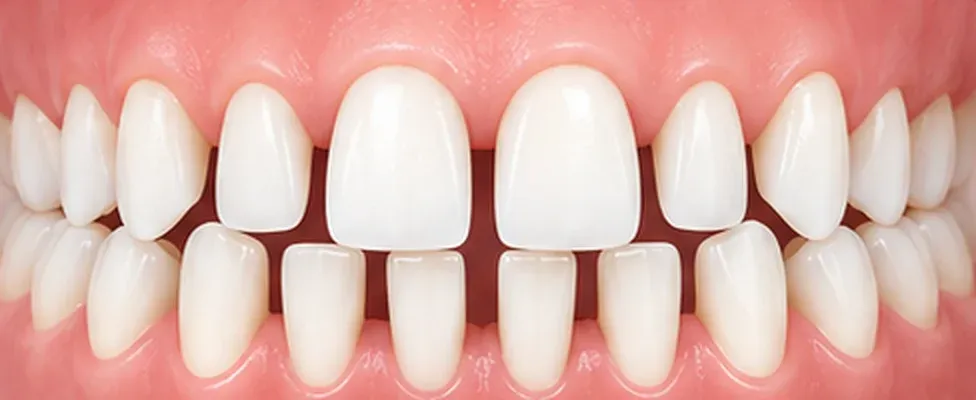 Illustration : des espaces entre les dents